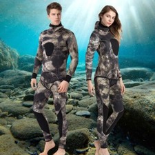 Mens Womens Spearfishing Wetsuit 5/7MM Premium Neoprene 2pieces Wetsuits