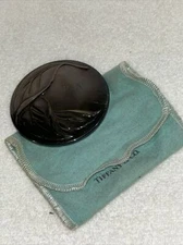 Vintage Tiffany & Company Silver Plated Compact Mirror with Pouch (Monogrammed)