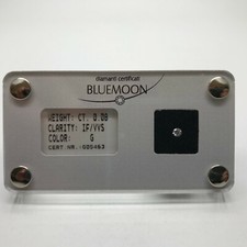 DIAMANTE IN BLISTER naturale con cofanetto, carati 0,08 purezza IF/VVS colore G