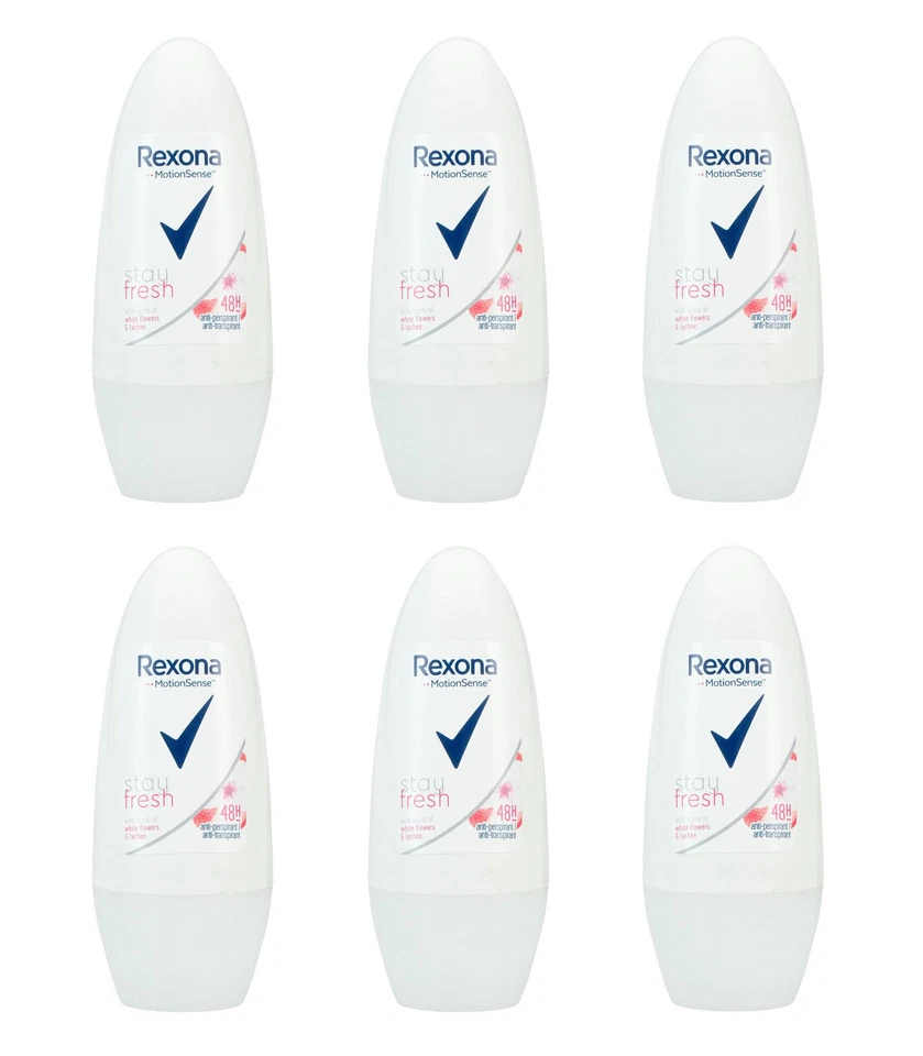 Rexona stay fresh white flowers & lychee Deo Roll-on , 6x50ml EAN59079644