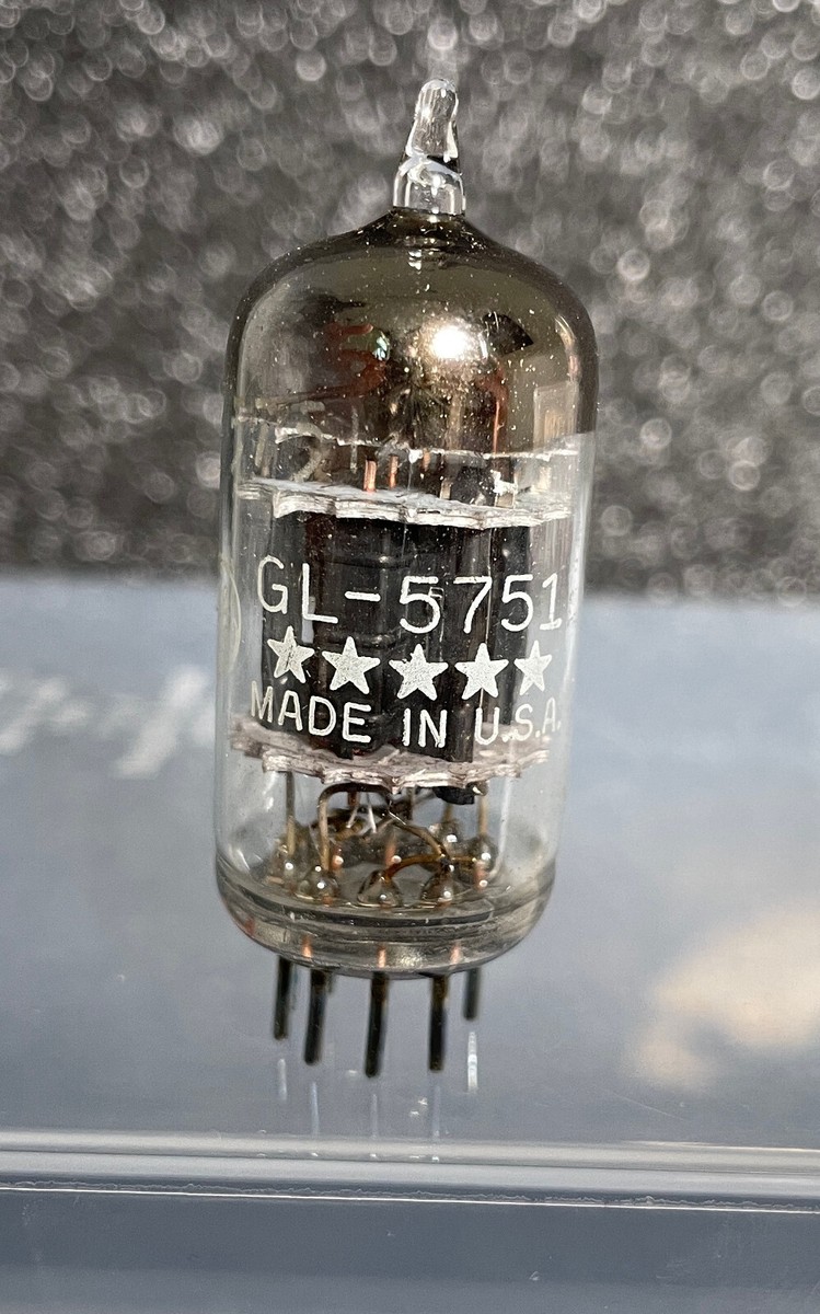 GE 5751 / 12AX7 5 Star #470 Dual Triode Tube Vintage Rare General