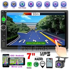 Android 10 Radio Estereo De Pantalla Para Coche Carro GPS Tattile 2 Din Bluetooth