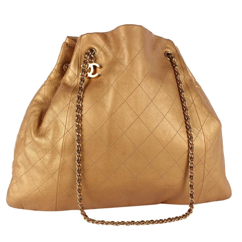 Authentic Second Hand Chanel Large Accordion Bucket Bag PSS73200012 THE FIFTH COLLECTION #47 Authentic Second Hand Chanel Large Accordion Bucket Bag PSS73200012 THE FIFTH COLLECTION