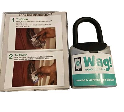 Dog Box Locks Wag! A Dog's Best Friend Combination Lock Box for Dog Walkers Hide-A ...