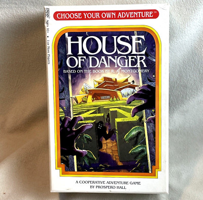 Choose Your Own Adventure House of Danger Cooperative Game 2018 Open Box