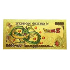 Manga Dragon Ball Son Goku Shenron Anime Ticket Gold Polymer Feingold (Ref b)