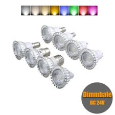 Multicolor Dimmable LED COB Spotlight Bulbs 5W GU10 GU5.3 E27 MR16 Lamps RC7112