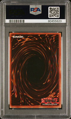 2002 YUGIOH PSV-000 JINZO REVERSE FOIL SECRET RARE PSA 6 EX