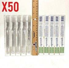 LOT 50X Supersmile 45  Degree Angle Ergonomic Toothbrush Crystal Clear Soft    