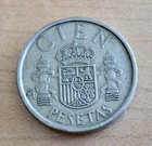SPAIN 🇪🇦 CIEN (100) PESETAS COIN 1986  (King Juan Carlos I)  Free Shipping! — photo 2