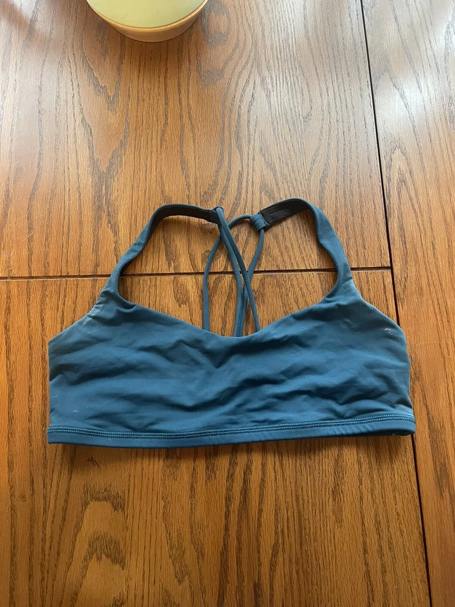 Lululemon Free To Be Strappy Bra Blue Womens 6