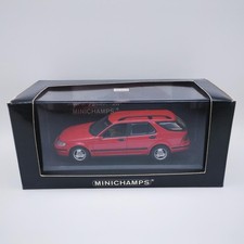 MINICHAMPS Saab 9-5 Break 1999 Red 1/43 Scale Model Good Condition