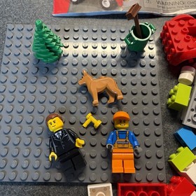 LEGO Juniors Red Vehicle Set 10659 Gas Station  No Box W/Manual Missing 3 Pieces