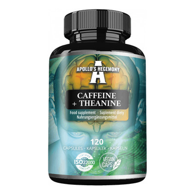 APOLLO'S HEGEMONY Caffeine + Theanine 120 Kapseln   Fokus & Energie