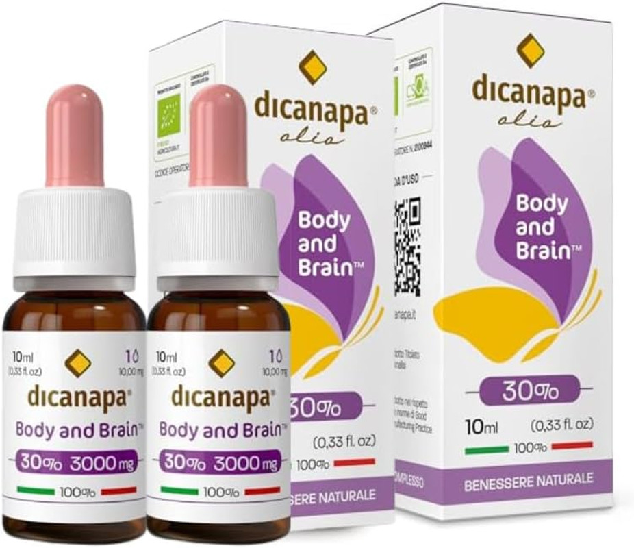 Olio di Canapa Bio 30% 6000mg - Made in Italy - Offerta 2 Flaconi