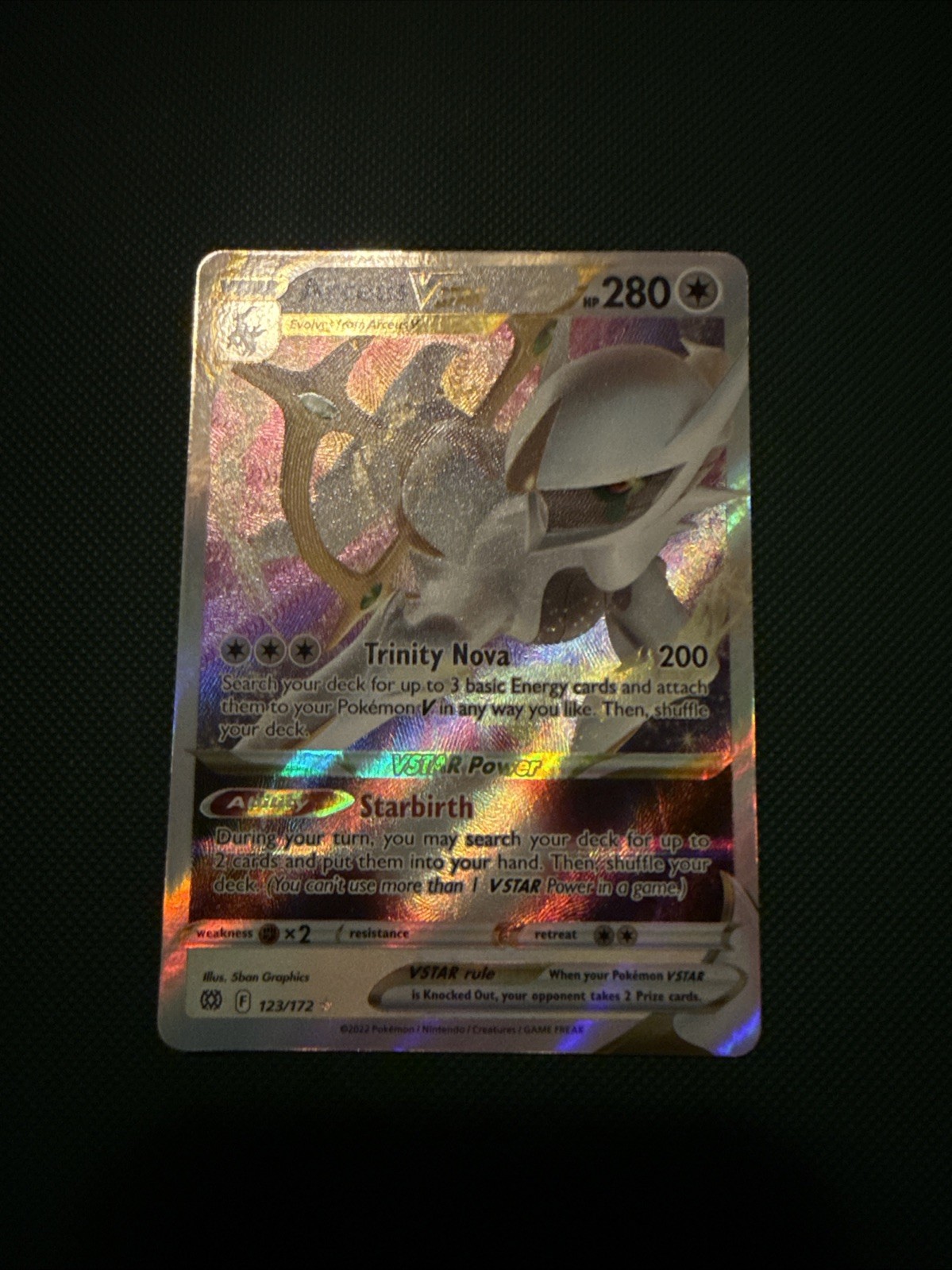 Arceus VSTAR NM 123/172 Arceus Pokemon TCG