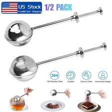 2  Stainless Steel Powdered Sugar Shaker Duster Flour Sifter for Baking  Spices
