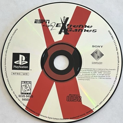 ESPN 2 Extreme Games (PlayStation 1, PS1) DISC ONLY | NO TRACKING | M2293