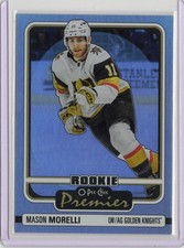 2024-25 O-Pee-Chee Premier Rookie Mason Morelli RC Card# P-95 VGK Fire Sale!. rookie card picture