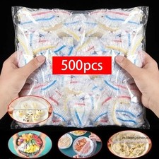 Reusable Elastic Food Storage Covers Washable Bowl Plate Fresh KeepingBags500Pcs