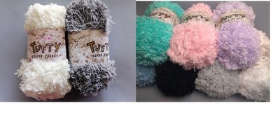 KING COLE ''TUFTY'' SUPER CHUNKY  YARN - 200g, 14ply