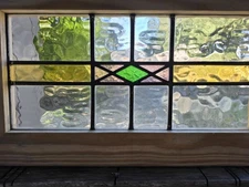 ANTIQUE ENGLISH STAINED GLASS WINDOW