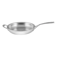 Demeyere Atlantis 11-inch, 18/10 Stainless Steel, Proline Fry Pan With Helper