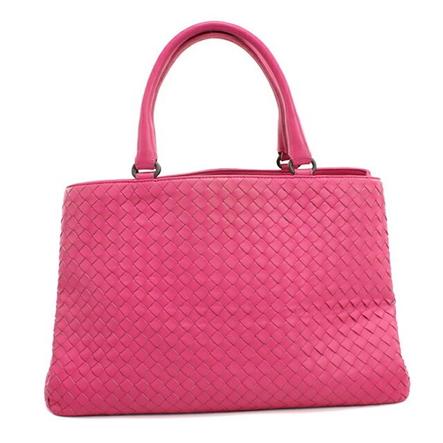 Bottega Veneta Tote Bag Women's Leather Pink 35cm x 9.1in x 13.0in x 7.9in used thumbnail 2