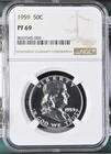 1959 Proof Franklin Half Dollar NGC PF-69 -005