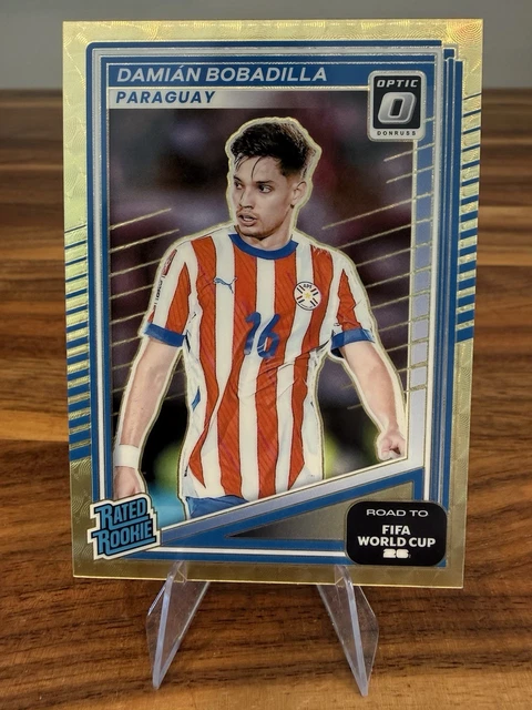 2025-26 Donruss Soccer - Damian Bobadilla - RC-Optic - GOLD VINYL 1/1 - Paraguay