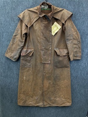 Vintage 70s Armour Driza-Bone Bone Dry Oilskin Riding Coat Size