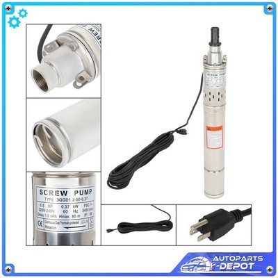 220v/60Hz 1/2hp 3420r/min Submersible Screw Pump Stainless Steel