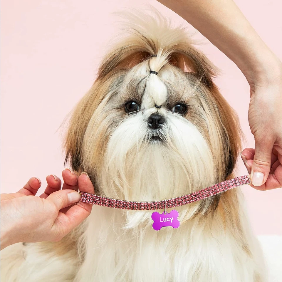 60 Pieces Colorful Blank Dog Tags Hand Personalized Blank ID Tags Aluminum Round - Image 4 of 4