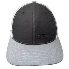 Richardson Trucker Hat Black Gray OS Snapback Mesh Back Adjustable Style 112