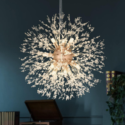 Modern Crystal Chandeliers Firework, Crystal Light Fixture, Dandelion Chandelier