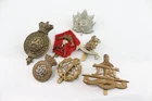 Military Cap Badges Inc: Victorian, WW2 Canadian, South Africa, Ect