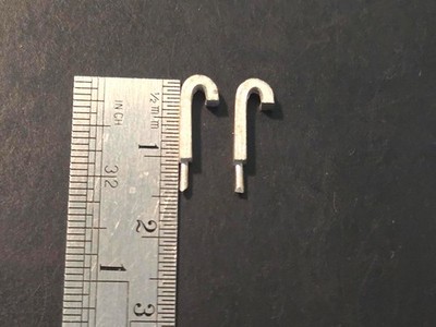Ship Model Fittings Parts 2 White Metal 10.5mm x 5mm x 2.5mm Gooseneck Vent