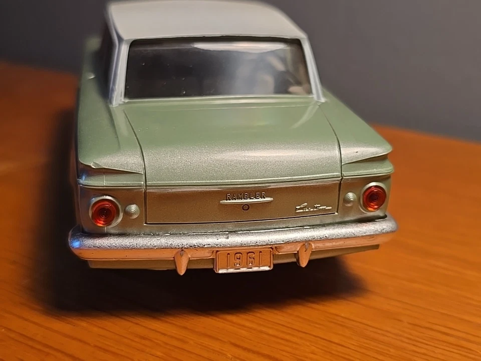 Vtg Johan 1961 Rambler Custom American Light Green Coupe Dealer Promo AMC - MINT - Image 3 of 4