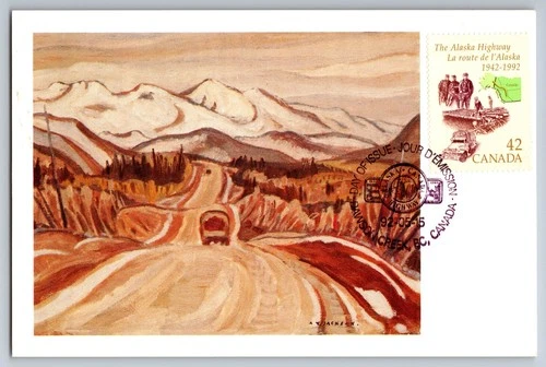 Canada 1992 Alaska Highway FDC Maxi Card