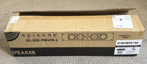 Genuine Episode ES-300-OWLCR-L-BLK 23” On Wall LCR Speaker 90 Watt RMS NIB