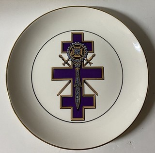 Vintage Knights Templar Sesquicentennial Anniversary Plate