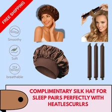 Heatless Curling Rod Headband Soft Satin Hair Curler Set – Overnight No Heat