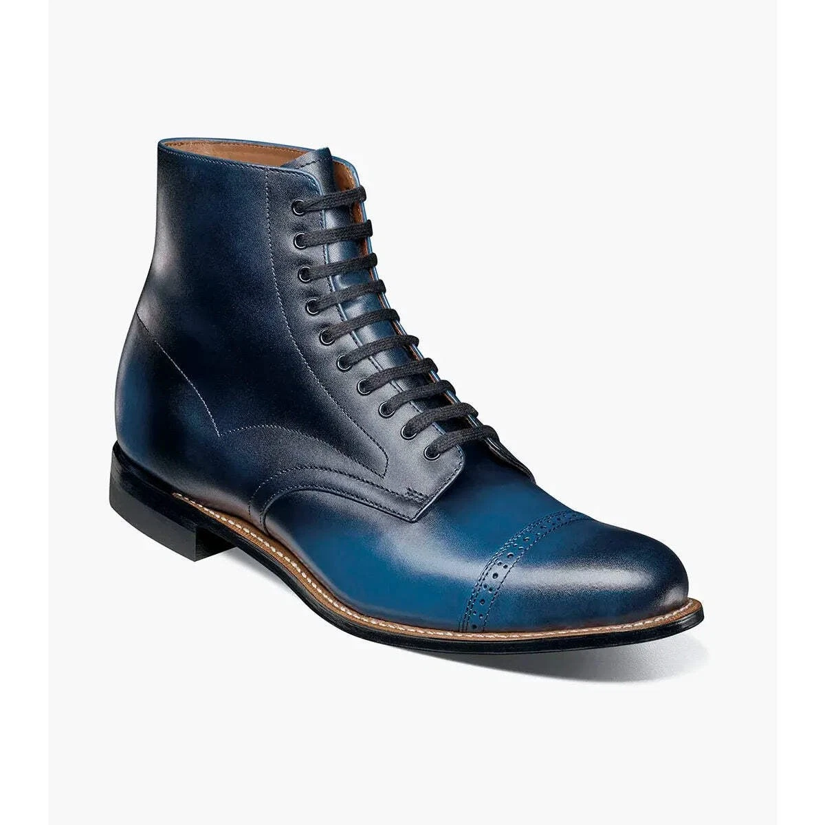 Stacy Adams Madison Cap Toe Dress Boots Mens 9D Grey Leather Lace Up 457845 Stacy Adams Madison Cap Toe Boot - Free Shipping | DSW main image 3