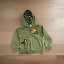 Jurassic World Boys' Hoodie Size 6/7 Color Green Used Great Condition