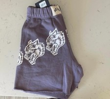 Darc Sport Draw the Line Raw Cut Patch Liam Sweat Shorts - Medium - Purple - NWT