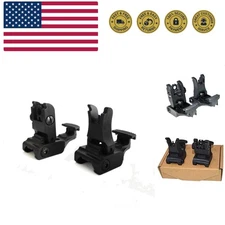 Sleek Black Tactical Front & Rear Sights – Essential for Competitive Shooting