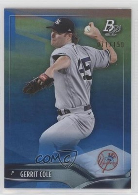 2021 Bowman Platinum Blue 71/150 Gerrit Cole #77 0p0