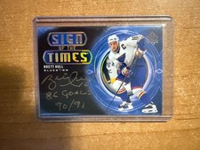 2020-21 Upper Deck SP Authentic - Brett Hull - Sign of the Times Inscribed Auto