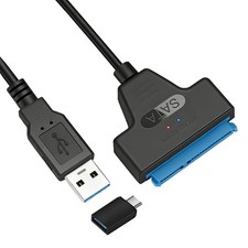 SATA to USB 3.0 Adapter Cable for 2.5 inch Hard Drive HDD/SSD Data Transfer,2...