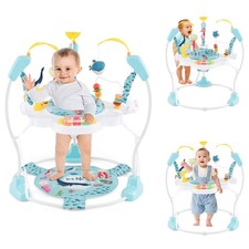 Baby Stationary Activity Center Infant Jumper with Removable Foot Pad